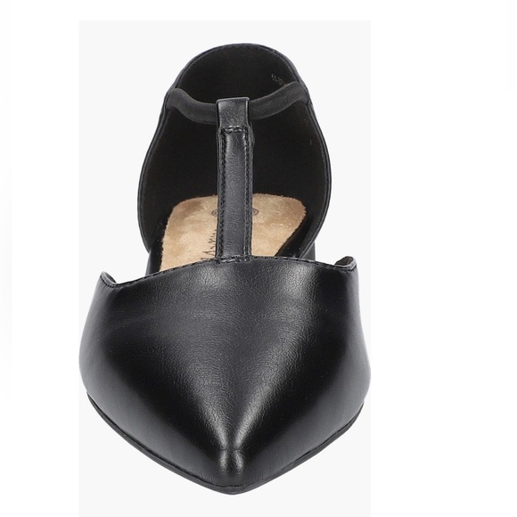 Bella Vita Darby pointed Toe Elastic T-Strap Flats Black Women’s Size 7.5 - Picture 9 of 15